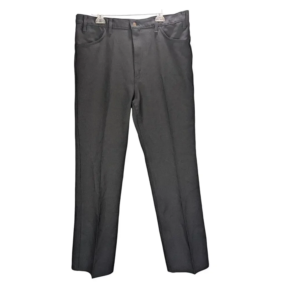 Vintage Levis Pants Mens 38x33 Black Dress Slacks Trousers Permanent Press 80s